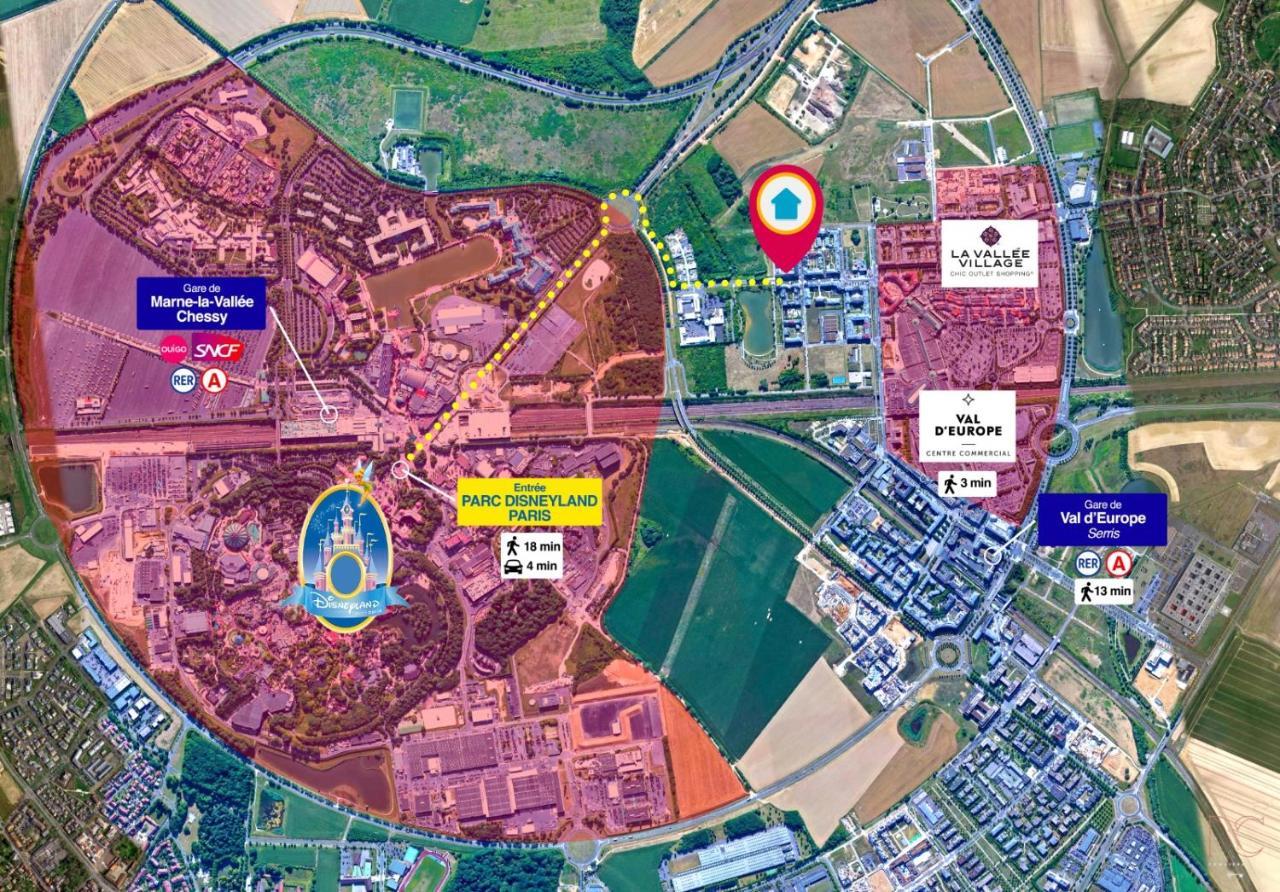Disneyland-Paris, 4Pers Wifi, Parking, Серрі Екстер'єр фото